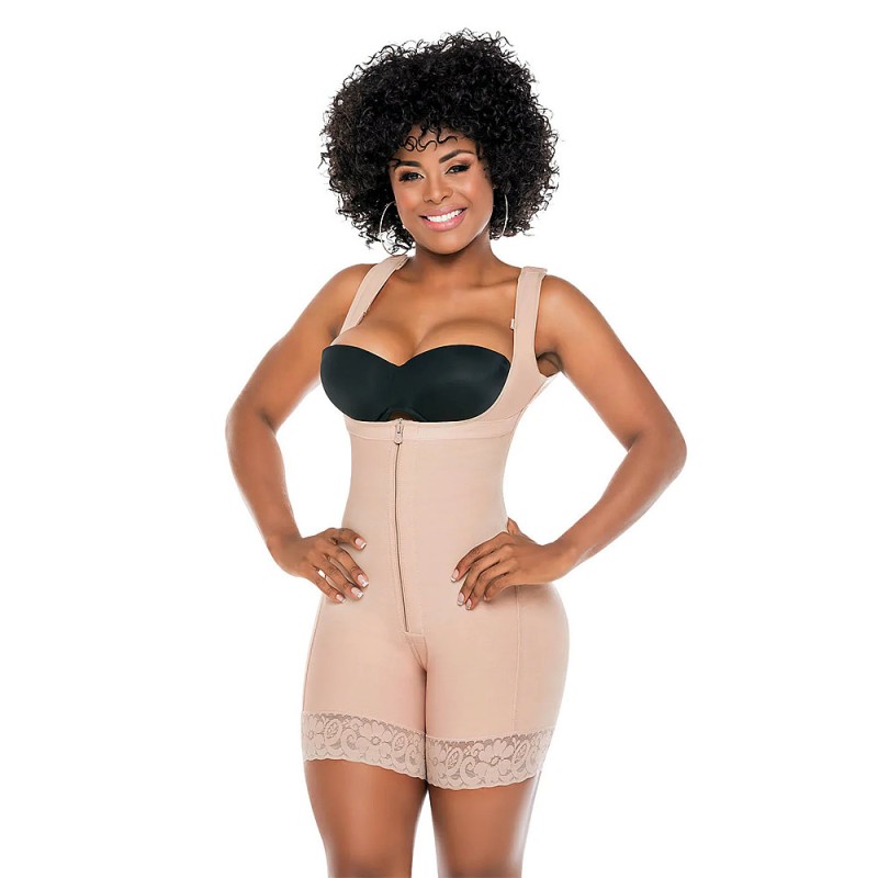 Armhole sleeve liposculpture short with holes 518-2