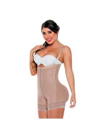 Short strapless girdle with internal butt lifter 527-3 Color Beige