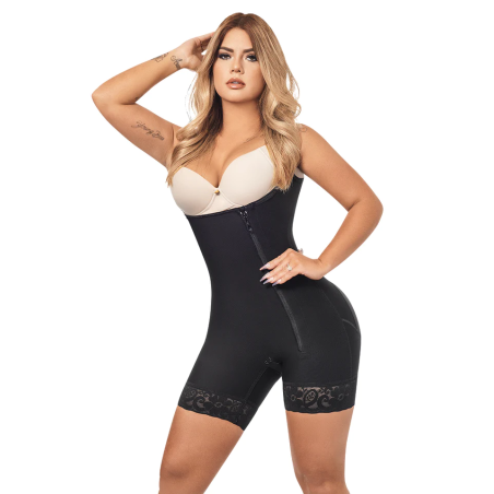 Black strappy girdle O-016