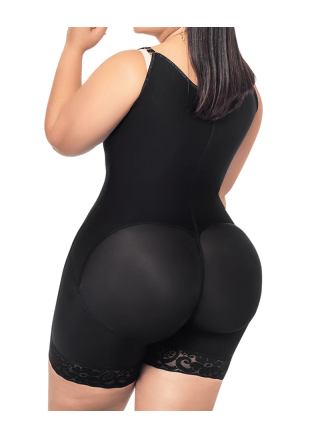 Black strappy girdle O-016