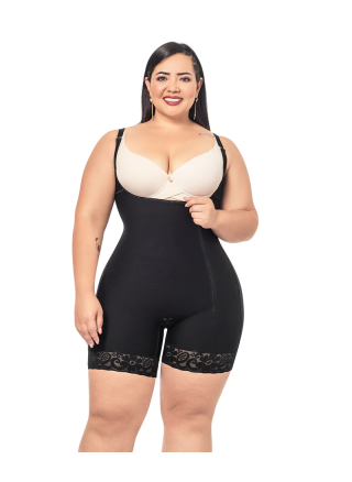 Black strappy girdle O-016