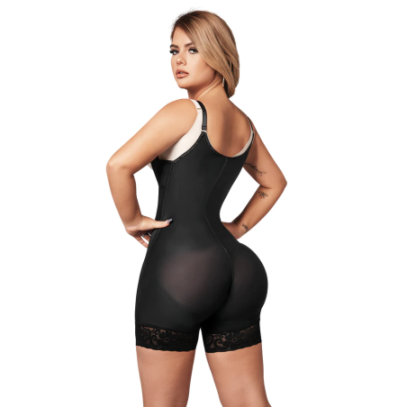 Black half leg invisible girdle C-044