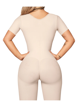 Knee-length girdle with sleeve O-024