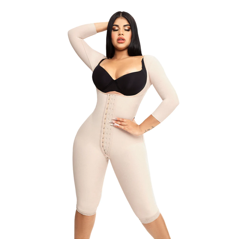 Beige hourglass body shaper O-025