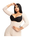 Beige hourglass body shaper O-025