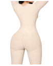 Comfort girdle with central clasp and bra C-018