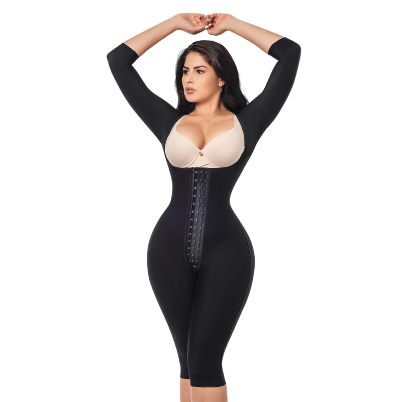 Black central brooch knee girdle O-225