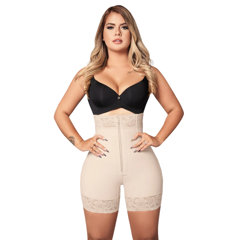 Short beige girdle O-070