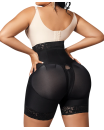 Short girdle with black brooches O-077