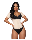 Beige waist girdle with sleeves O-062