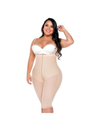 Liposculpture girdle with tail armhole sleeve in lycra 517