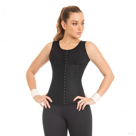 Latex sports blouse with greater coverage on the back MD- FL0550