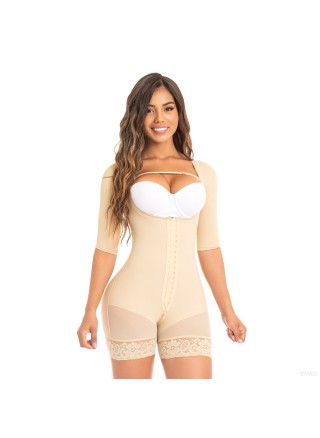 Short girdle with coverage on the back and arms MD- F0064